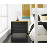 Modern History Niles Bedside Chest - Black