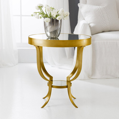 Modern History Small Gueridon Table - Gold Leaf