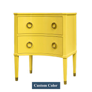 Modern History Transitional Concave Nightstand