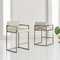 Modern History X Counter Stool - Oil Rubbed Bronze & Grey