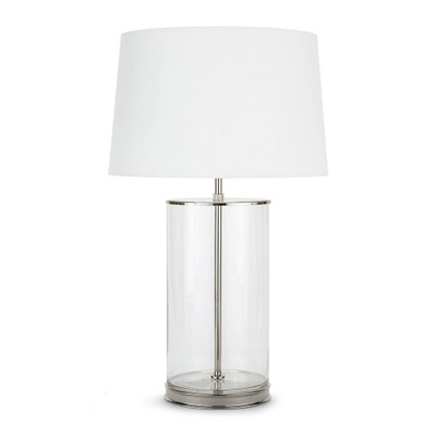 Coastal Living Magelian Glass Table Lamp - Polished Nickel