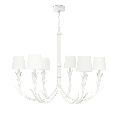 Regina Andrew River Reed Chandelier Small - White