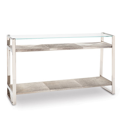 Regina Andrew Andres Hair On Hide Console Large - Polished Nickel