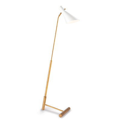 Regina Andrew Spyder Floor Lamp Spyder Floor Lamp - White And Natural Brass