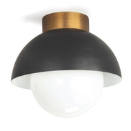Regina Andrew Montreux Flush Mount - Oil Rubbed Bronze And Natural Brass