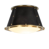 Regina Andrew French Maid Flush Mount - Blackened Brass & Natural Brass