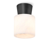 Regina Andrew Hazel Alabaster Flush Mount - Oil Rubbed Bronze