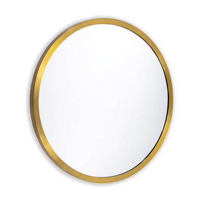 Regina Andrew Doris Round Mirror - Natural Brass