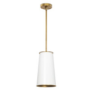 Regina Andrew Hattie Pendant - White And Natural Brass