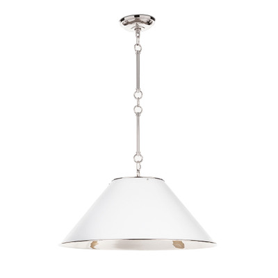 Regina Andrew Reese Pendant - White And Polished Nickel