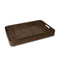 Regina Andrew Derby Rectangle Leather Tray Set - Brown