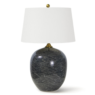 Regina Andrew Harbor Ceramic Table Lamp - Black