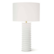 Regina Andrew Nabu Metal Column Table Lamp - White