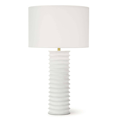 Regina Andrew Nabu Metal Column Table Lamp - White