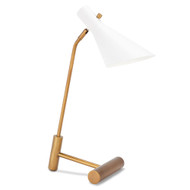 Regina Andrew Spyder Task Lamp - White And Natural Brass
