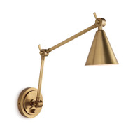 Regina Andrew Sal Task Sconce - Natural Brass