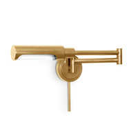 Regina Andrew Noble Swing Arm Task Sconce - Natural Brass