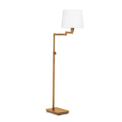 Southern Living Virtue Floor Lamp - Natural Brass