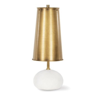 Regina Andrew Hattie Concrete Mini Lamp - Natural Brass