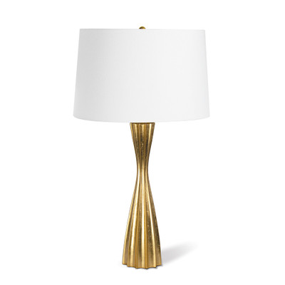 Southern Living Naomi Resin Table Lamp - Gold Leaf