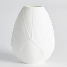 Studio A Rough Forest Cut Glass Vase - White - Lg
