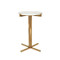 Worlds Away Winslet Accent Table - Brass