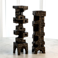Global Views Brutalist Candleholder - Lg