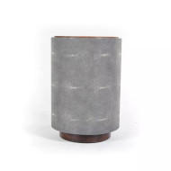 Four Hands Crosby Side Table - Charcoal Shagreen