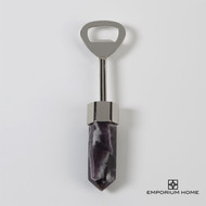 Global Views Emporium Home Amethyst Bottle Opener-Nickel