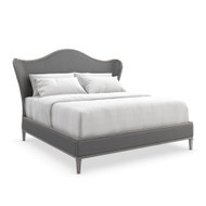 Caracole Bedtime Beauty King Bed - Gray