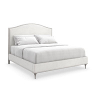 Caracole Fontainebleau Platform King Bed - Oracle Silver Leaf