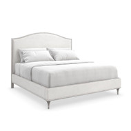 Caracole Fontainebleau Platform Queen Bed - Oracle Silver Leaf