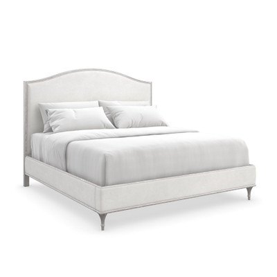 Caracole Fontainebleau Platform Queen Bed - Oracle Silver Leaf