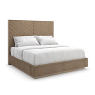 Caracole Meet U In The Middle King Bed - Brown/Ash Driftwood