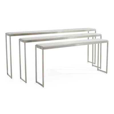 John Richard Silvered Kano Nesting Tables S/3