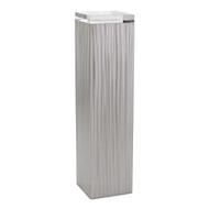 John Richard Lucena Brushed Stainless Steel Pedestal I