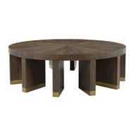 John Richard Revolve Cocktail Table - Brown