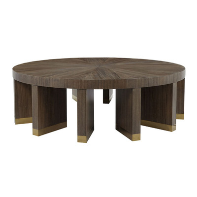 John Richard Revolve Cocktail Table - Brown