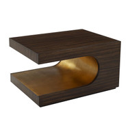John Richard Groove Cocktail Table - Gold