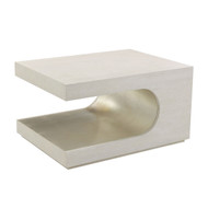 John Richard Groove Cocktail Table - Silver