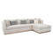 John Richard Paris Chaise Sectional R-Sofa - Monk Parchment