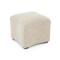 John Richard Curved Ottoman - Neutral Leopard