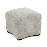 John Richard Curved Ottoman - Wood Grain