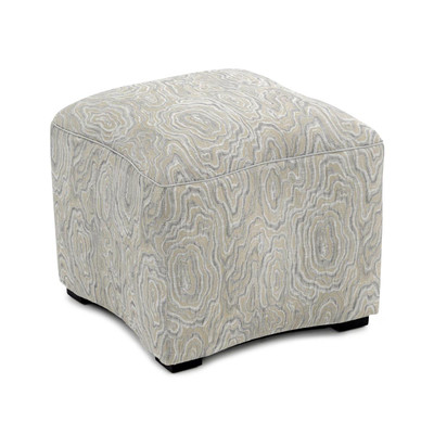 John Richard Curved Ottoman - Wood Grain