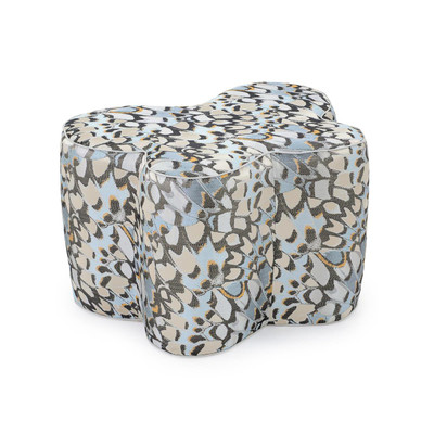 John Richard Mariposa Large Ottoman - Retro