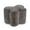 John Richard Mariposa Small Ottoman - Leopard