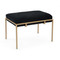 John Richard Metal Gold Upholstered Bench - 2219