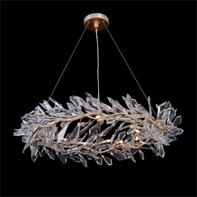 John Richard Kotta Twelve-Light Cut-Crystal Chandelier
