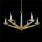 John Richard Antares Six Light Chandelier - Large Brass