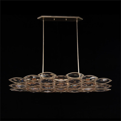 John Richard Petaline Six-Light Horizontal Chandelier